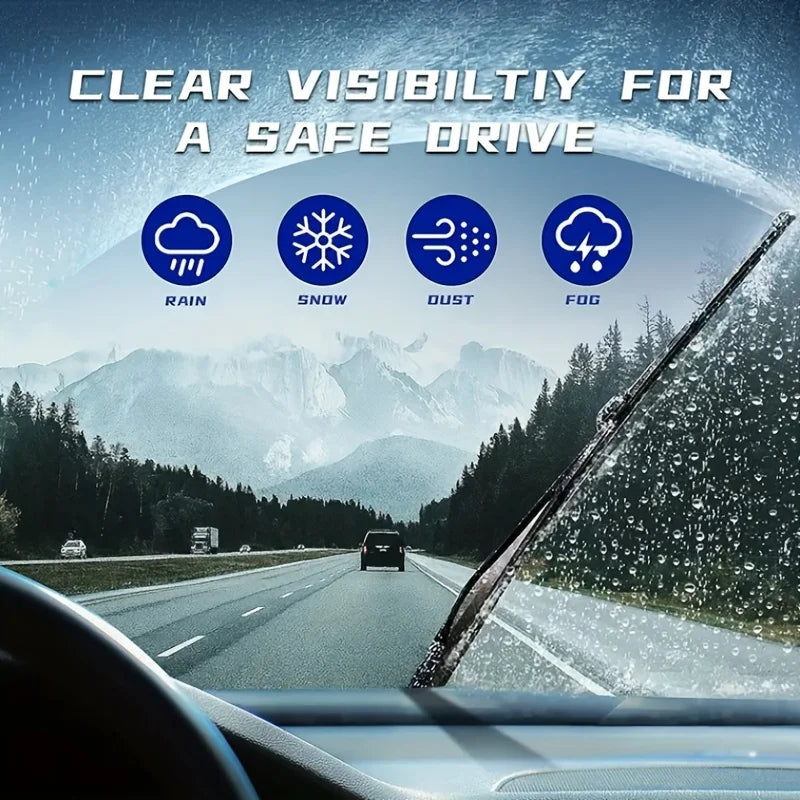 For Dodge Journey 2008-2018 Car Wiper U-type Soft Rubber Boneless Wiper HD Quiet Durable Automotive Wiper 24"+18"