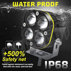 CO LIGHT 3inch Led Work Spotlights 24V 12V Headlights for Motorcycles Flood Led Bar Fog Light DRL for Car Truck 4x4 Off Road ATV