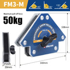12.5/25/50/75Kg Magnetic Welding Holders Angle Solder Arrow Magnet Weld Fixer Positioner Ferrite Holding Auxiliary Locator Tools