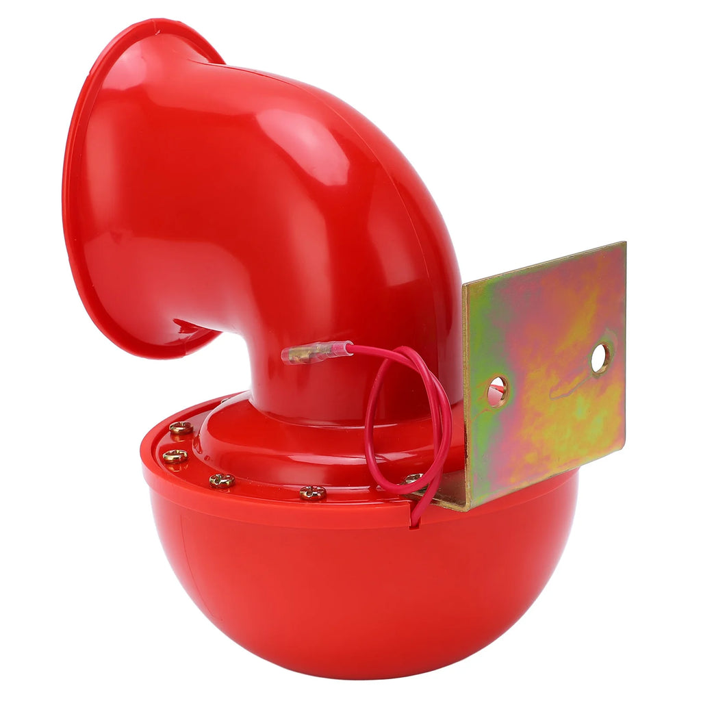 Car Horn 150db Red Air Horn Electric  Horn Cow Sound Metal Horn for Truck Train Boat Motorcycle Car Cow Sound Horn