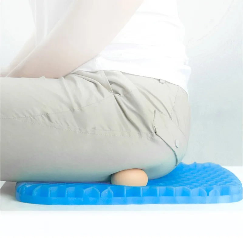 Gel Seat Cushion Summer Breathable Honeycomb Design For Pressure Relief Back Tailbone Pain - Home Office Wheelchair Chair Cars