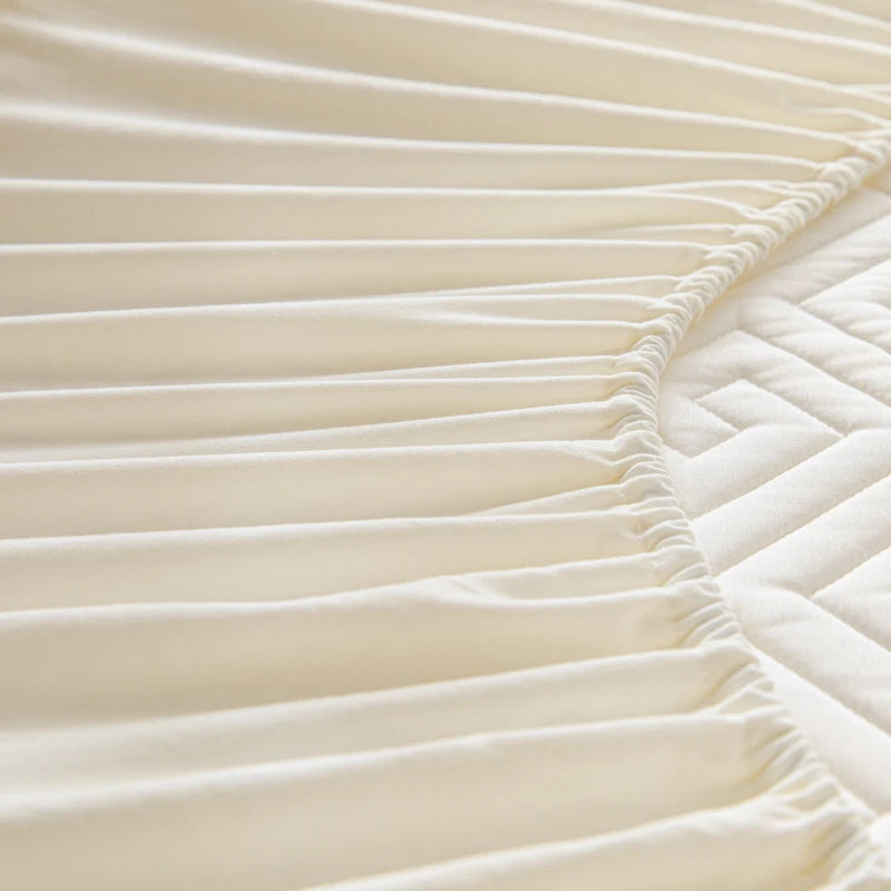 Waterproof Mattress Protector Fitted Cover 1pc Lattice, 30cm Deep Pocket, Sizes 90-200cm