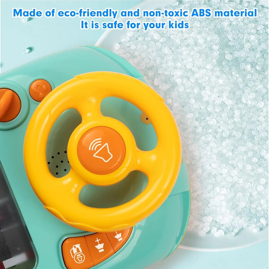 Musical Steering Wheel Toys for Boys 4-6 Toddler Simulated Driving Racing Car Game with Sound  Interactive Educational Learning
