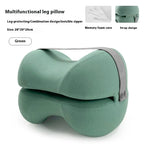 Contoured Knee Pillow for Side Sleepers, Cooling Memory Foam Leg Spacer 1pc 50x30cm
