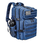 LHI 45L/35L/25L Tactical Backpack for Men and Women Waterproof Athlete Gym Outdoor Bag Travel Hiking Rucksack with Bottle Holder