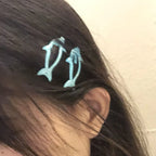4Pcs Cute Cartoon Dolphin Hair Clip for Women Versatile Bangs BB Clip Hairpin Fashion Side Clip Girls Hair Accessories Gifts