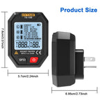 HYTAIS Digital Socket Tester Battery Power Smart Detector Large Backlit EU US UK Plug Ground Live Zero Line Polarity Phase Check