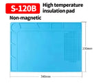 ESD Insulation Heat-resistant Repair Silicone Pad for Parts and Tool Storage Welding BGA Soldering Station Repair Work Pad Tool