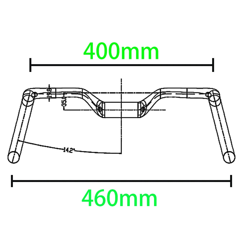 2024 Gravel handle 14 ° Carbon Bicycle Handlebar Aero Handlebar Drop Lift Road Bike Handlebar Internal cable Fixed tooth track