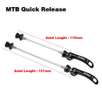 ARC Bike Skewers Alloy CNC Quick Release Skewers Front 100mm Rear 135mm Road MTB Mountain QR Axle For Bicycle Hub Parts