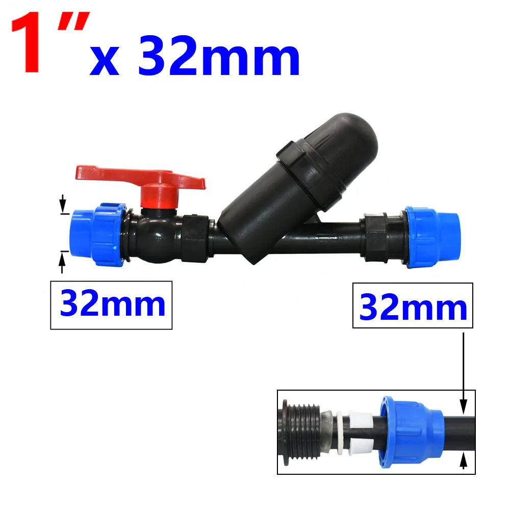 Irrigation Metal Mesh Filter 3/4 "1" 1.25 "1.5" 2 inch 120 Mesh Water Filter Mesh Garden Drip Irrigation Tool 1pcs