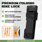 Bicycle High-security Folding Lock 100CM Bicycle Lock Thickened Thickened Anti-shear Bicycle Lock Rotatable Lock Head Bike Lock