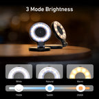 TELESIN Smartphone Magnetic Fill Light Mini Selfie Light 3 Modes Adjustable Brightness for Iphone XIAOMI SAMSUNG Phone