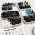 800Pcs-100pcs Car Plastic Retainer Clips Set Auto Fender Push Pin Rivet Door Trim Panel Retainer Car Bumper Fasteners Clips Tool