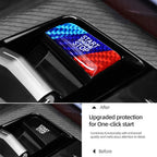BMW 5 Series G60/G70 X3 G45/G48 2025-2026 Carbon Fiber Start Stop Button Trim Sticker