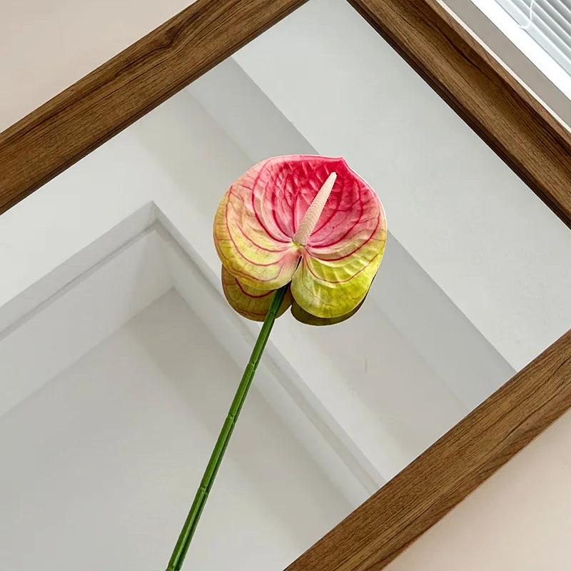 5/10/20pcs 3D Printed Anthurium Artificial Flower Flamingo Palm Wedding Hall Layout Wedding Home Decoration Artificial Flower
