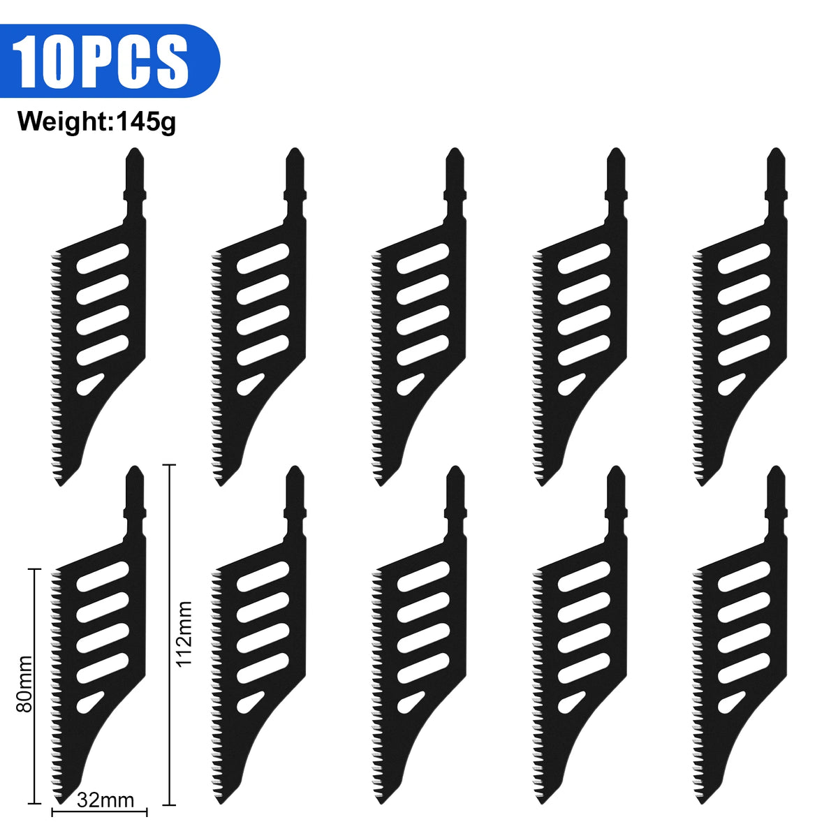 Jigsaw Blade Extra Long Heavy Duty Scroll Saw Blades T-Shank Fine Coarse Teeth for Wood Aluminum Tight Spaces