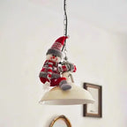 Santa Claus Christmas atmosphere, chandelier decoration, cute Santa Claus curtain buckle, Christmas pendant, gift decoration