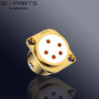Viborg CF205G 5Pin XLR Socket 24K Gold Plated Copper Accept Stax Pro Bias Headphones Socket Stax Headphone Plug