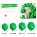 104pcs Balloon Garland Arch Kit, Red Mixed Sizes Latex Balloons for Birthday Wedding Decor