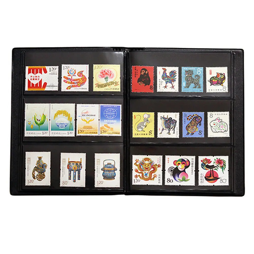 20 Sheets Stamps Collection Album Empty Stamps Storage Collection Organise Album