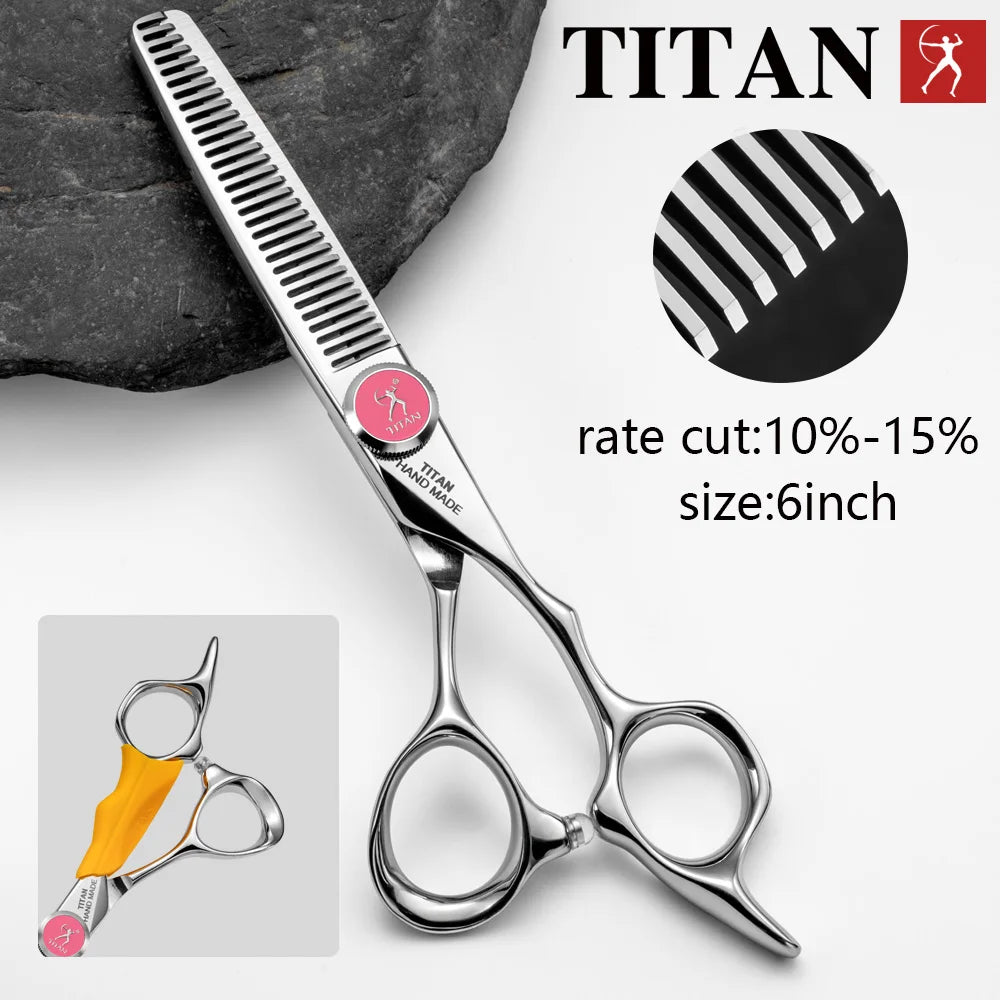 Titan Professional Hair Scissors Thinning  Cutting Barber  Hair Shears Scissor  Hairdressing Scissors 5.5/6.0/6.5/7.0inch 440C