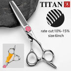 Titan Professional Hair Scissors Thinning  Cutting Barber  Hair Shears Scissor  Hairdressing Scissors 5.5/6.0/6.5/7.0inch 440C