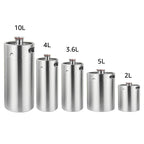 Mini Beer Keg Growler Craft Beer Barrel Carbonated Dispensing Container, 2L-5L