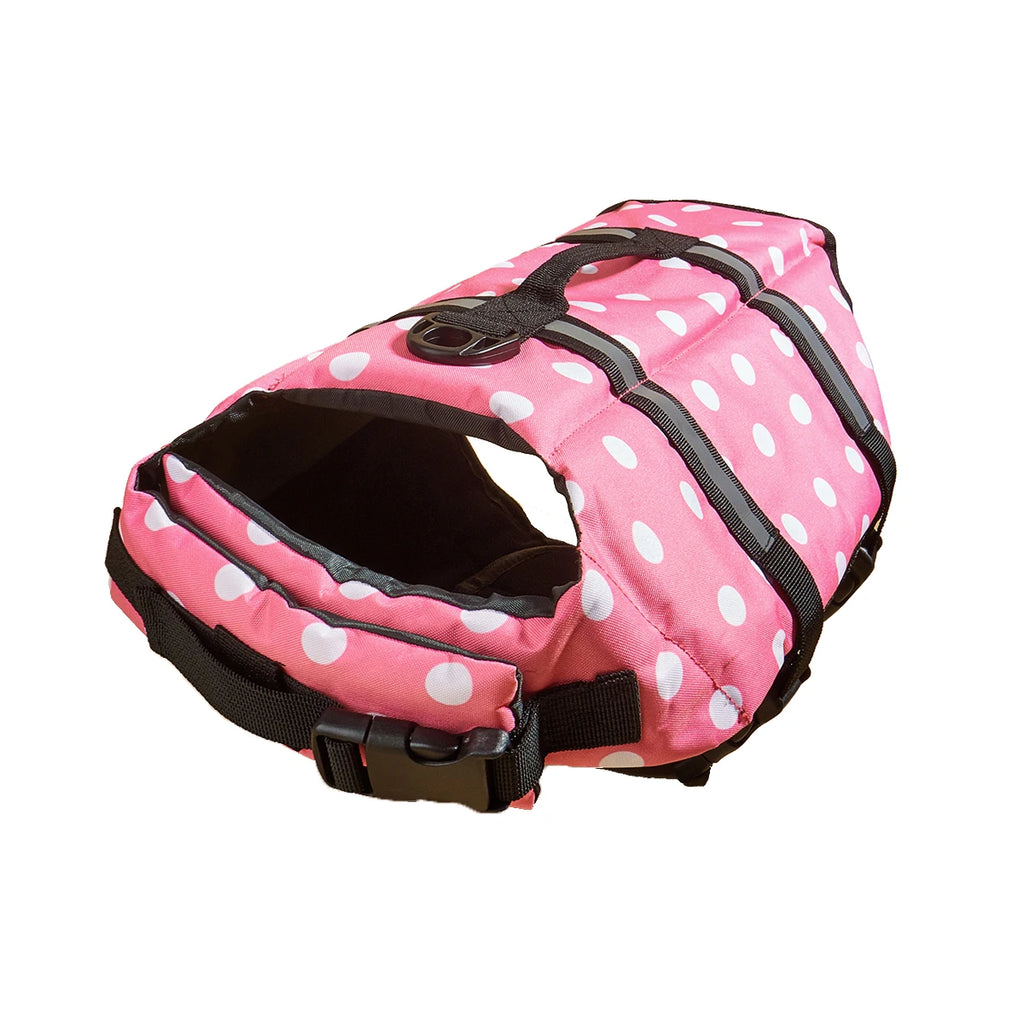 Dog Life Jacket Reflective Adjustable Summer Large Dogs Swimwear Safety Vest Surfing Sailboat Enhanced Buoyancy Pet Life Jacket