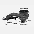 OGEVKIN Bike Stem Extension Carbon Computer Mount Holder Rack for GPS/Cycling Computer/Camera/Light Bicycle Accessories 3K Black