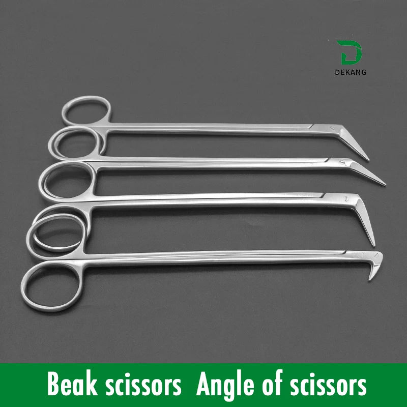 Potts Cut Angle Vascular Scissors Microscopic Coronary Artery Stainless Steel Microscopic Beak Scissors