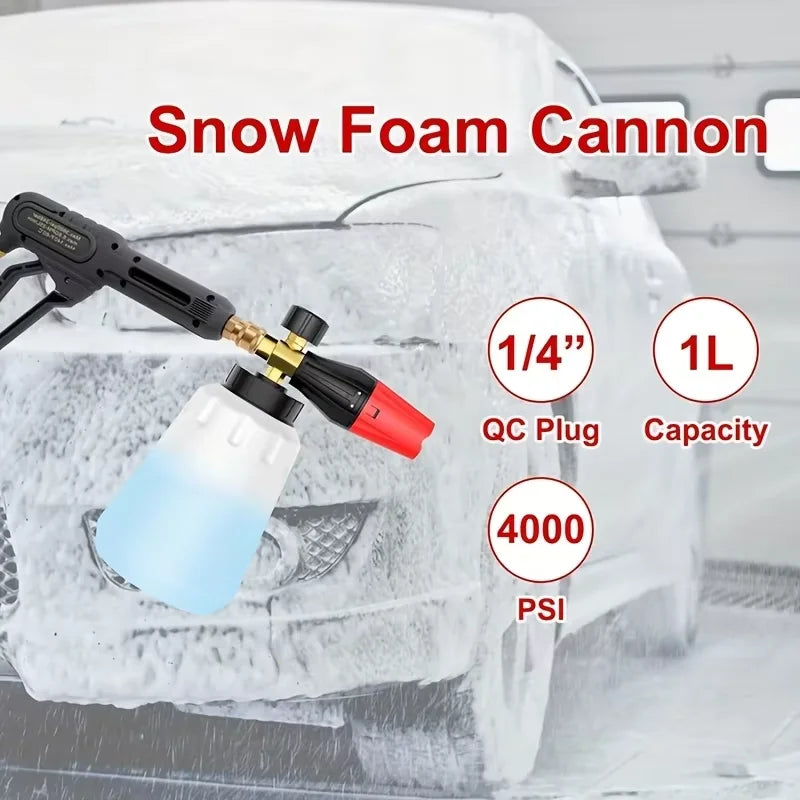 Professional Pressure Washer Set with 1L Foam Cannon - 2175PSI M22-14 Water Gun & 5 Nozzles for Nilfisk/STIHL/Gerni