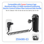 Camera Cage Top / Side Handle Grip With Trigger Shutter Control Cable for Sony Canon Nikon Fuji DSLR Carbon Fiber Grip Bracket