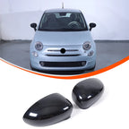 For Fiat 500 Rearview Mirror Cover, Car Side Rearview Mirror Protective Case, Decorative Cover, ABS (Change Version) 2016-2023