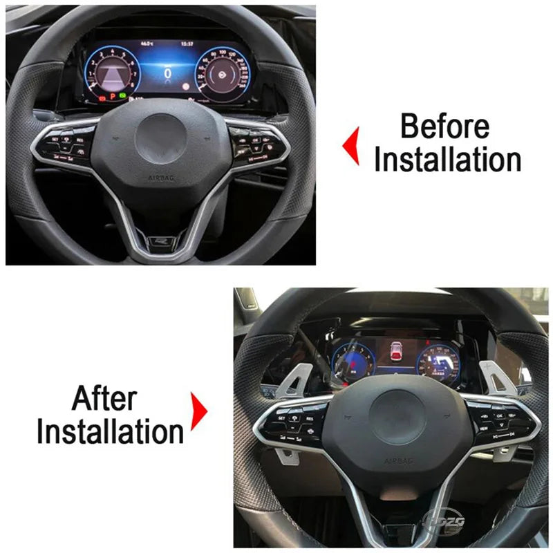 Aluminium alloy Paddle Shift For Volkswagen Amarok VW Jetta Nivus Virtus T-Cross Golf MK8 R GTI Crossfox