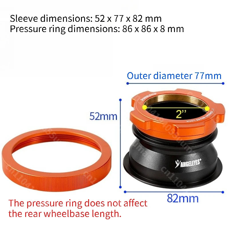 Large SCT to 2-inch Coaxial Lockable Full-Pass Optical Interface for Celestron C925/C11/C14HD Connects to 2-inch Astronomical