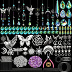 420PCS Sun Catcher Arts and Crafts for Adults Crystal Suncatcher Crafts Kit for Adults Suncatchers DIY Making Supplies for Indoo