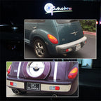 Car Rear Bumper Reflector Light Backup Reverse Light Housings For 2001 2002 2003 2004 2005 Chrysler PT Cruiser, No Bulb / Socket