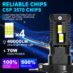 XSTORM H4 LED Headlights Bulbs H7 H11 9005 9006 LED Lights for Car 30000LM 70W Canbus NO ERROR Auto Headlights 6000K 12V