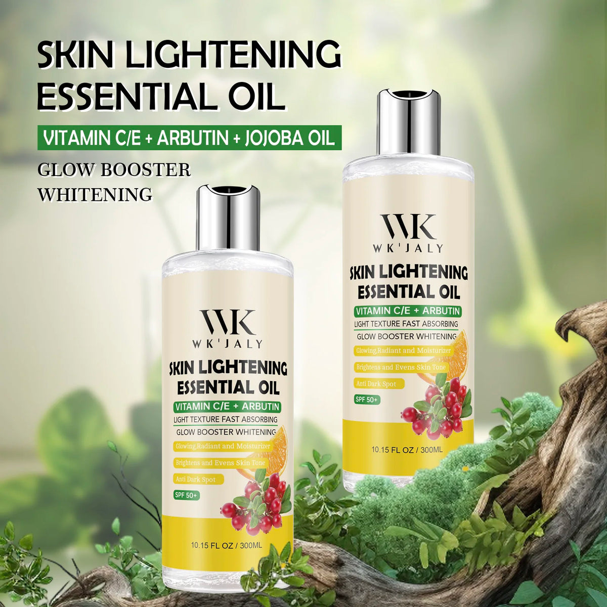 WK JALY Whitening Essential Body Oil Series, Clean Skin, Moisturizing, Nourishing, Remove Acne, Black Spots, for All Skin Types