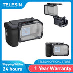TELESIN Hand Grip Aid Remote Control Kit Aluminum alloy Set For DJI OSMO Action6 Rabbit Cage Quick release Protective case