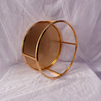 Gold Metal Cake Stand Set Round or Square Dessert Display Pedestal, 2pcs/3pcs or Single