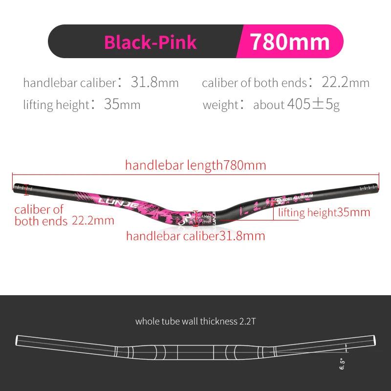 Bicycle Handlebar MTB Handlebar 31.8mm*720/780mm for Road Bike Mountain Handlebar Aluminum Alloy Steering Wheel for Bicycle