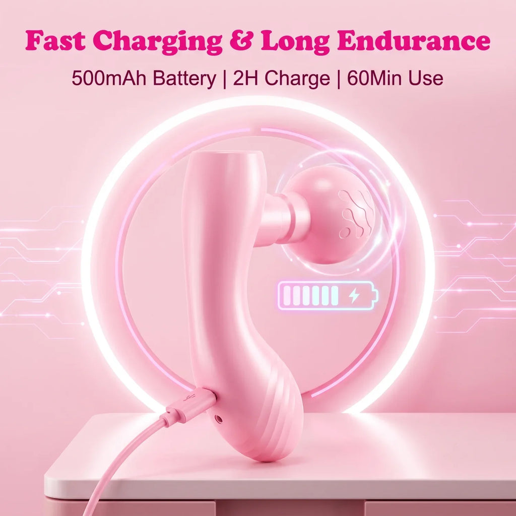 Dual-Head Dual-Motor MINI Massager | Rechargeable Portable Muscle Relaxation Massager & Vibrator for Women