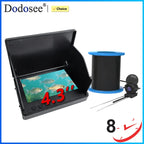 Dodosee 220° Underwater Fishing Camera Handheld 1080P 4.3'' LCD Fish Finder Portable Fish Depth Finder Water With Night Vision