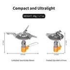 Fire Maple FMS-116T Outdoor Mini Camping Stoves Gas Burner For Backpacking 48g 2300W Portable Lightweight Titanium Gas Stove