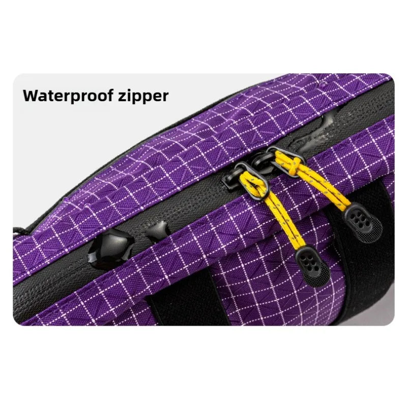 Dyneema Fiber Waist Bag 1.1L Waterproof UrltraLight Multi Pocket for Cycling Running Hiking Camping Outdoor Sports Accessories