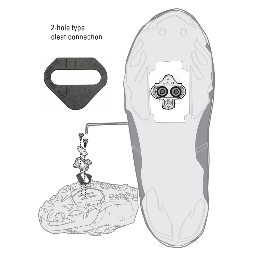 BikeFit Cleat Wedges for Shimano Road SPD-SL & MTB SPD ATAC SpeedPlay Crank Bros Cleats 8 pcs/Pack Bike Fitting