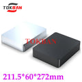 Tokban BZ2106 Aluminum HIFI preamplifier chassis enclosure case 211x60x272mm, silver/black
