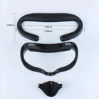 PU Leather Replacement Widen 3D Shaped Facial Interface Bracket Accessories For Oculus Quest 2 Breathable Sweat Guard Face Pad